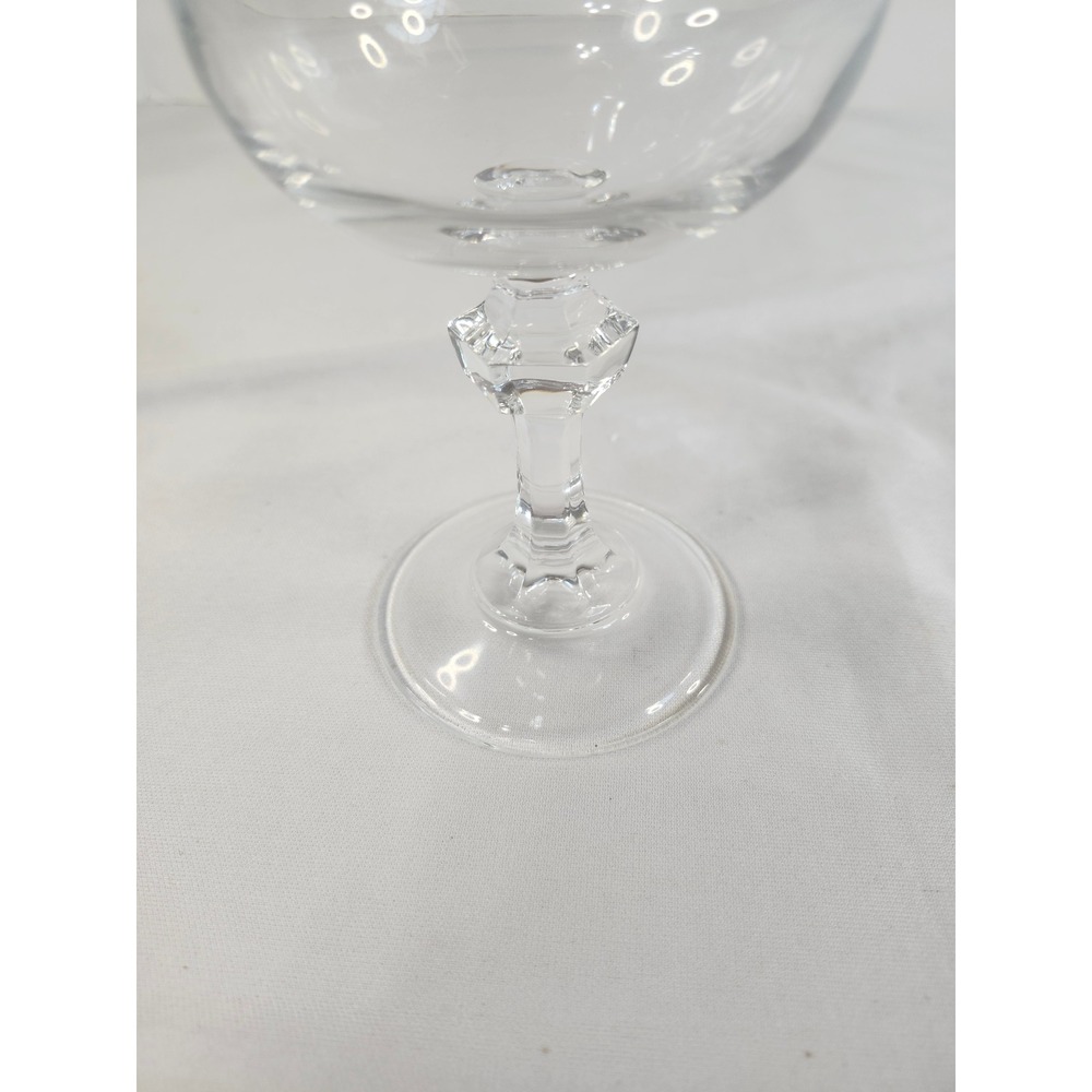 Cristal D'Arques Paris Royal Water Goblet Wine Glass 8oz Clear Hexagonal Stem - Picture 6 of 6